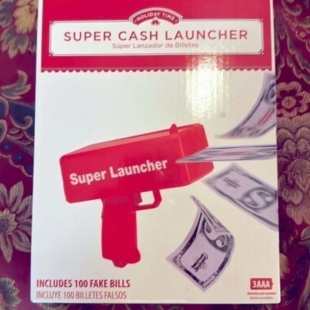 NWT Money Fly Gun Cash Canon for Punjabi Wedding with Fake money super launcher